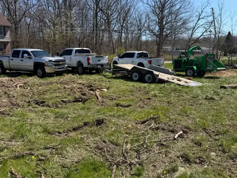 Site cleared and debris hauled off after tear-out work
